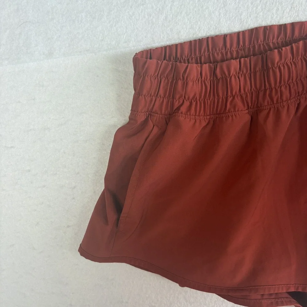 OFFLINE by Aerie hot stuff Lined Athletic Shorts Red Pockets Women's Medium